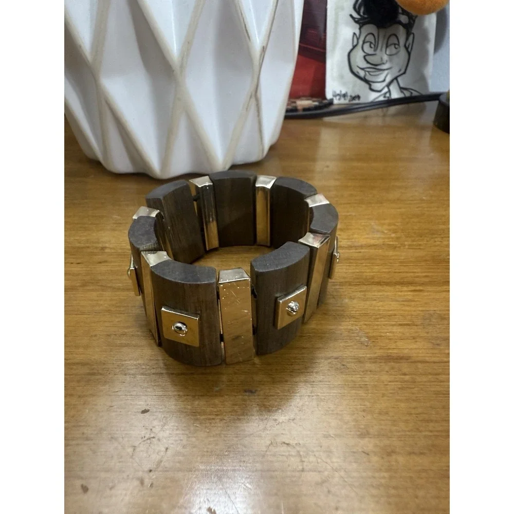 Unique wooden and metal bracelet - Picture 1 of 4